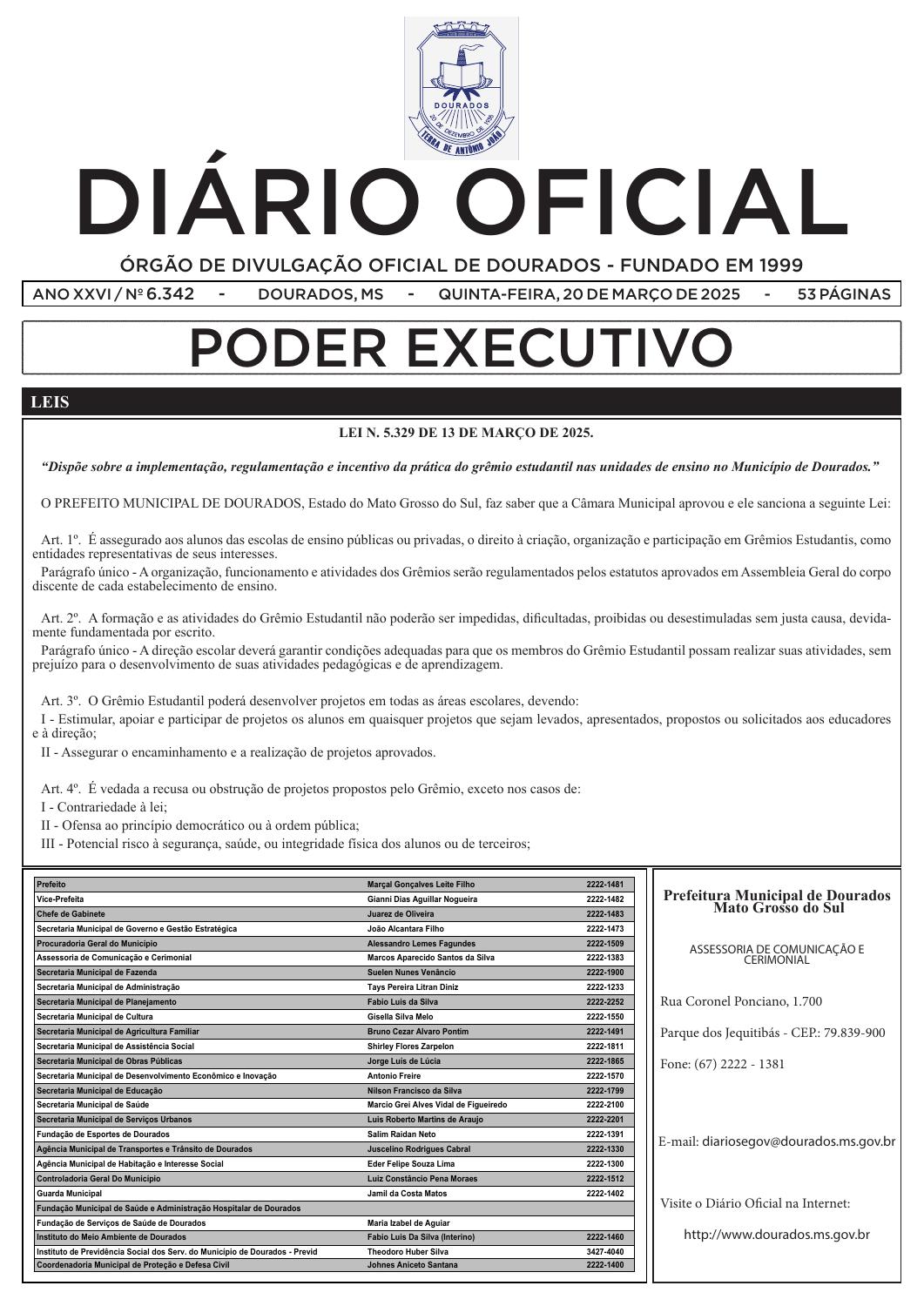 Todos - Diário Oficial de Dourados